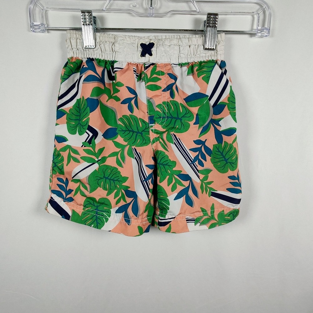 iXtreme‎ Boys Tropical Surfboard Swim Trunks Peach Green 24M